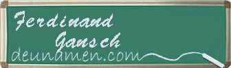 Ferdinand Gansch Visitenkarte